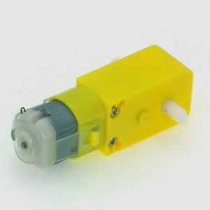 موتور گیربکس دار پلاستیکی دو شفت زرد