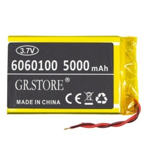 باتری لیتیوم پلیمر 3.7v ظرفیت 5000mAh مارک GR.STORE کد 6060100