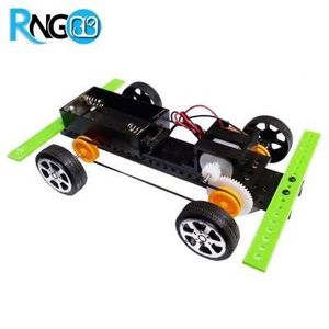 شاسی ربات 4 چرخ با موتور, تسمه و پولی