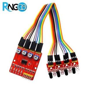 ماژول مادون قرمز 4 کاناله تشخیص موانع و خط سیاه