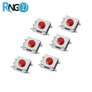 تک سوئیچ 5 پایه SMD نوک کوتاه 6.2x6.2x2.5 قرمز
