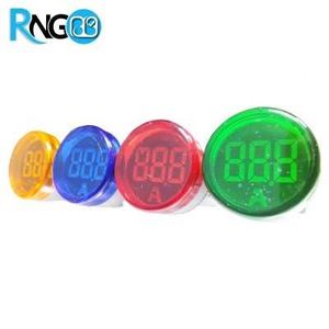 آمپرمتر 100A چراغ سیگنالی گرد سبز به همراه CT