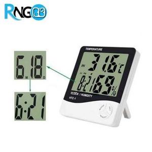 دماسنج ، رطوبت سنج و ساعت رومیزی مدل HTC-1