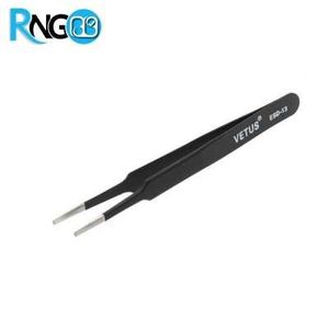 پنس نوک پهن آنتی استاتیک VETUS مدل ESD-13