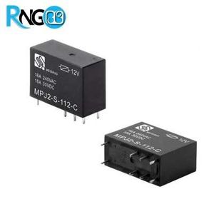 رله 12V 16A کتابی مدل MPJ2-S-112-C مارک MEISHUO