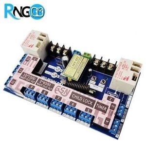 بسته فرستنده و گیرنده 12 کاناله 433MHz تایمر دار+ریموت 220v