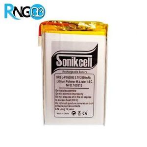 باتری لیتیوم پلیمر 3.7v-2450mAh سایز 055085 مارک Sonikcell