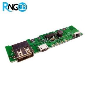 برد شارژ و دشارژ باتری لیتیومی 1A دارای نشانگر ظرفیت باتری (برد پاور بانک)