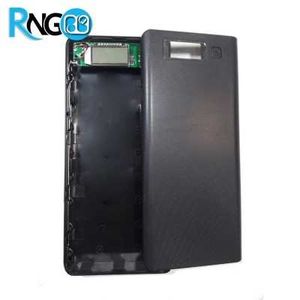 کیس پاوربانک 8 تایی مجهز به برد خروجی 1A و 2A دارای نمایشگر و چراغ LED مشکی