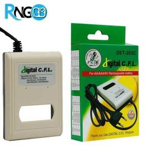 شارژر سیم دار باتری قلمی نیم قلمی و کتابی CFL مدل DET 203C
