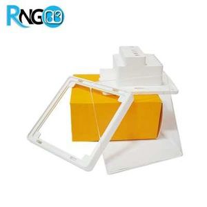 قاب کلید لمسی MBS10i خام (بدنه+فریم+کارتن) رنگ سفید