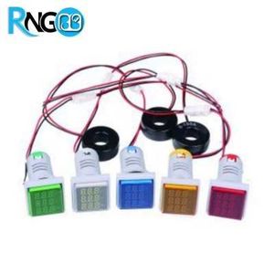 ولتمتر آمپرمتر فرکانس متر چراغ سیگنالی مربعی آبی به همراه CT