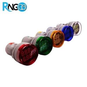ولتمتر آمپرمتر چراغ سیگنالی گرد سفید به همراه CT