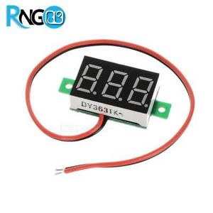 ماژول ولتمتر 3 دیجیت 30-3 ولت DC دوسیمه قرمز رنگ