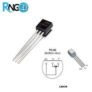 سنسور دما LM335Z اورجینال