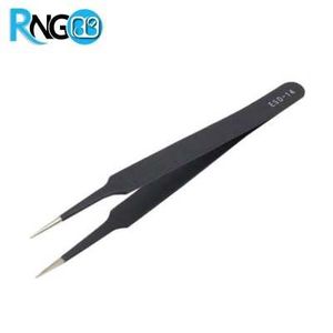 پنس نوک تیز باریک آنتی استاتیک VETUS مدل ESD-14