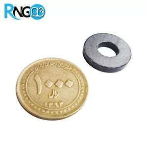 آهنربای حلقه فریت 17.5x3 با سوراخ 7mm