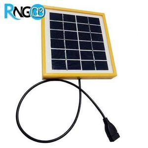 پنل 14x13Cm سلول خورشیدی 6v-200mA قابدار خروجی کابل USB