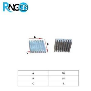 هیت سینک 18x18x5mm کد 105 مناسب قطعات SMD