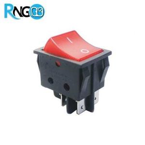 کلید راکر دو حالته بزرگ استاندارد KCD4-201 چراغدار قرمز