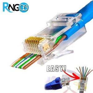 سرسوکت شبکه RJ45 CAT6 8p8c میان گذر