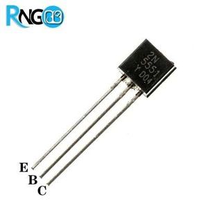 ترانزیستور منفی 160V 0.6A 0.6W مدل 2N5551