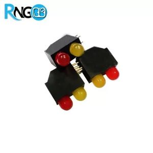 LED قابدار دوبل قرمز-زرد رایت 5mm