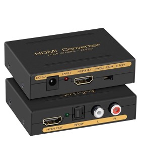 مبدل HDMI به Audio آنالوگ و اپتیکال + HDMI