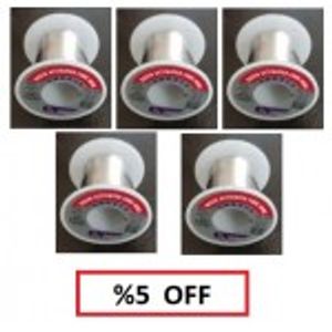 پک 5 تایی سیم لحیم آساهی 100 گرمی 63 درصد اصلی قطر 0.8 میلی متر