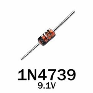 دیود زنر 1N4739 یک وات 9.1 ولت (حداقل خرید 10 عدد)