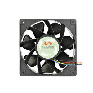 فن بلبرینگی 12V-2.8A چهارسیمه سایز 12×12 عرض 3.7cm کد KZ12038B012X