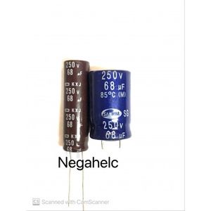 خازن 68 میکروفاراد 250 ولت الکترولیت
