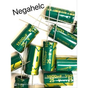 خازن 1500 میکرو فاراد 25 ولت الکترولیت