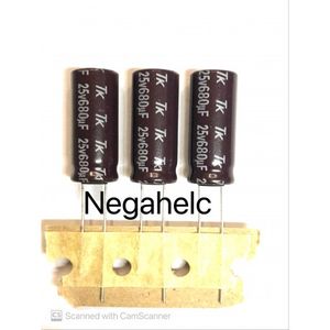 خازن 680 میکرو فاراد 25 ولت الکترولیت