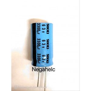 خازن 3300 میکرو فاراد 63 ولت الکترولیت