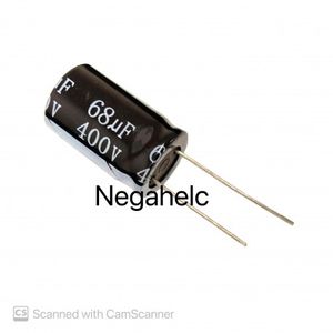 خازن 68 میکروفاراد 400 ولت الکترولیت