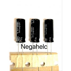 خازن 1800 میکروفاراد 6.3 ولت الکترولیت