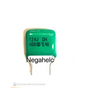 خازن 120 نانو فاراد 400 ولت پلی استر