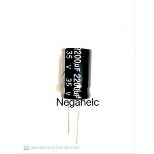 خازن 2200 میکرو فاراد 35 ولت الکترولیت