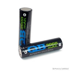 باتری لیتیوم یون 18650 شارژی 3.7 ولت 3000mAh برند QB