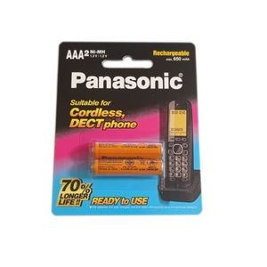 باتری نیم قلمی قابل شارژ 650mAh دوتایی مارک Panasonic