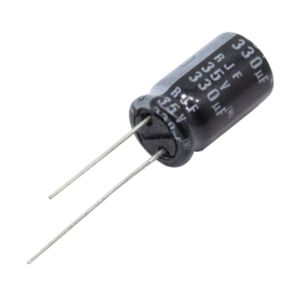 خازن الکترولیتی 330uF / 35V ژاپنی مارک ELNA