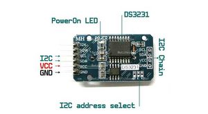 ماژول ساعت فوق دقیق DS3231 با رابط I2C به همراه باتری