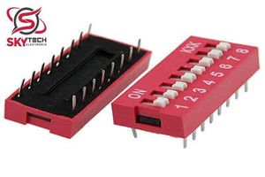 DS-08P DIP SWITCH ديپ سويچ  ديپ سويچ