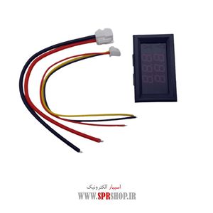 MODULE VOLTMETER 50A 100V RED-BLUE