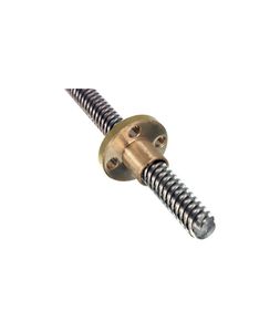 لیداسکرو T8 با مهره با طول 500 میلی متر - T8 LEAD SCREW