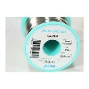 سیم قلع 250 گرمی  WOLLER با قطر 0.8 میلی متر