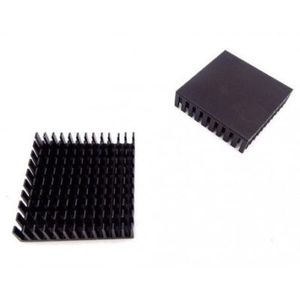 هیت سینک سایز 4x4cm مخصوص المان سردکننده رنگ (مشکی) ارتفاع 1 سانت