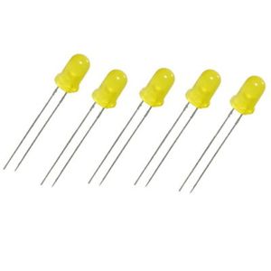 LED 5mm زرد بسته 10 تایی