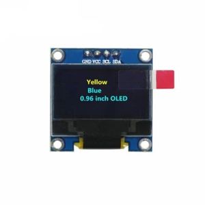 نمایشگر OLED 64*128 آبی و زرد 0.96 اینچ I2C